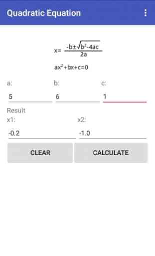 Quadratic Equation Calculator 2