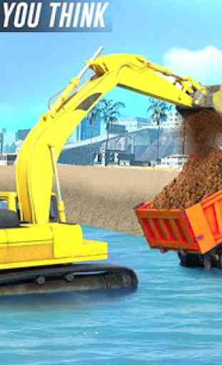 River Sand Excavator Simulator: Crane Game 1