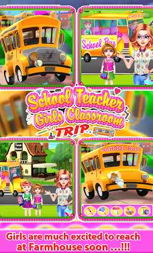 School Teacher Girls Classroom Trip-Kids Games 3