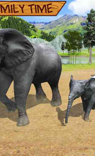 Simulador de família elefante 4