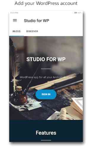 Studio for WP - Manage blogs 1
