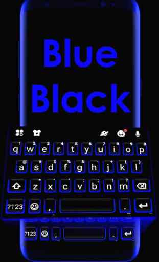 Tema Keyboard Blue Black 1