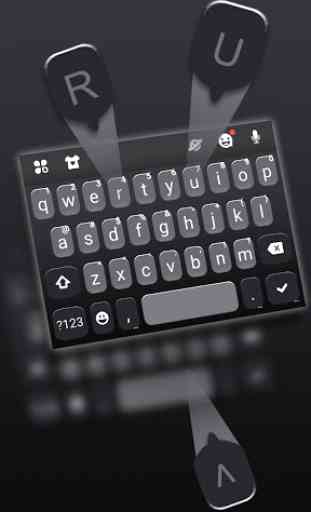 Tema Keyboard Simply Black 2