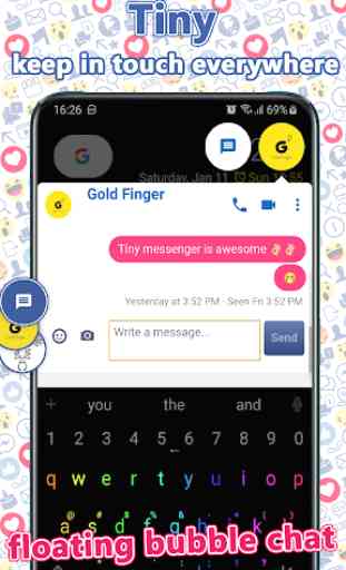 Tiny for Facebook™ Messenger - Lite for Messages 3