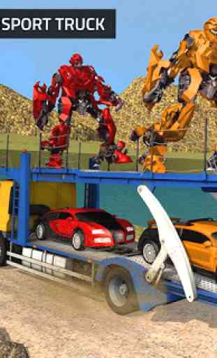US Robot Transform Car: Jogos de Transporte Robot 4