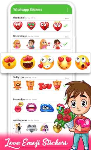 WAStickerApps: Emoji Love Stickers for whatsapp 2