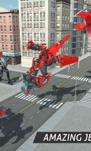Ar Robô Jogos - Vôo Robô Transformando Avião 2