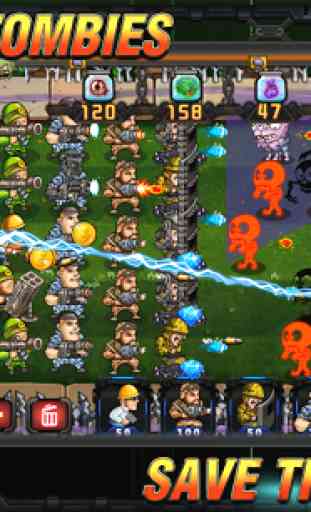 Army vs Zombies : Tower Defense Game 3