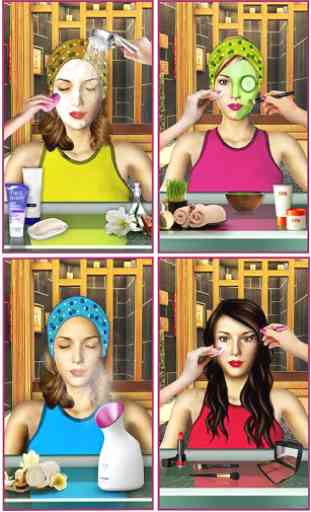 Beleza salão spa 3D Maquiagem & corte cabelo jogos 4