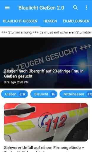 Blaulicht Gießen News 2