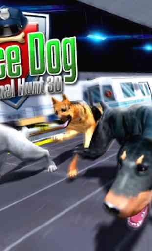 Cão policial caça criminal 3D 2