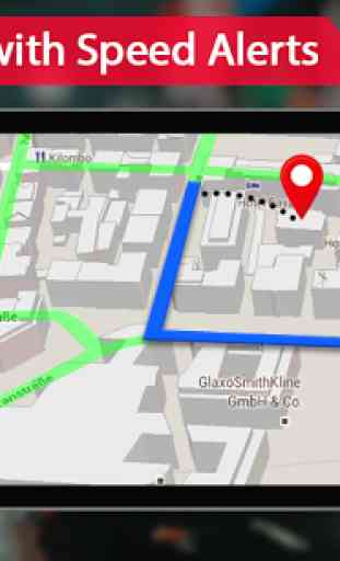 desligada mapas com Rua Visão: GPS Rota Rastreador 2