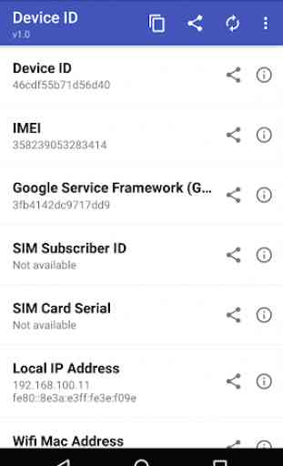Device ID (Android ID) 1