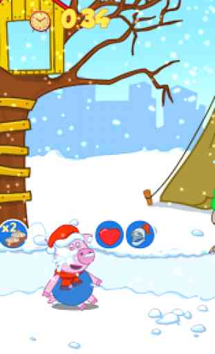 Engraçados Snowball batalha: Jogos de Inverno 3