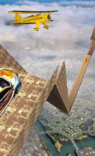 Extreme GT Car Impossible Mega Ramp Stunts 3