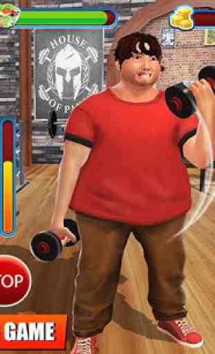 Fat treino menino ginásio Fitness musculação jogos 3