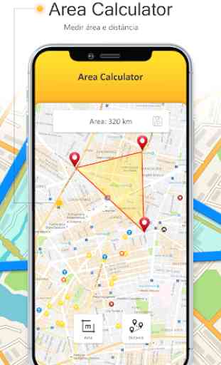 GPS Localização Mapa Localizador Área Calculadora 2