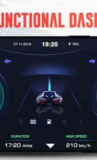 GPS Speedometer OBD2 Car dashboard: Speed limit 1