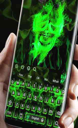 Green Skull Keyboard 1