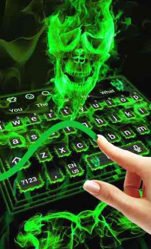 Green Skull Keyboard 2