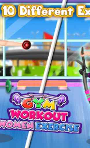 Gym Workout - Women Exercise Game 4
