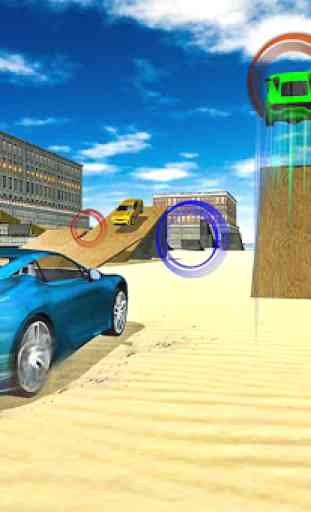 Jogos de dublês carros 2020: Pista impossível 3D 3