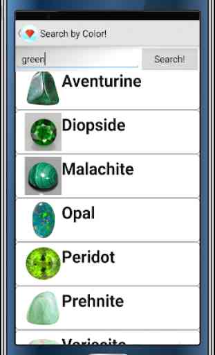 Lista de pedras preciosas com descrição 1