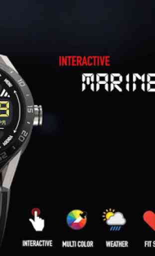 Marine Digital Watch Face & Clock Live Wallpaper 1