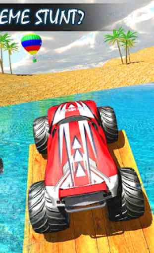 Monster Truck Water Surfing: Truck Racing Games 2
