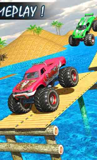 Monster Truck Water Surfing: Truck Racing Games 4