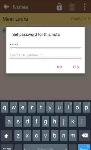 Notas : Proteção de senha - Notes Password 4