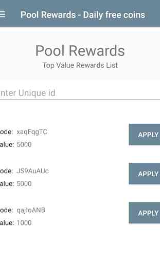 Pool Rewards - Daily Free Coins 4