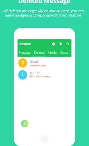 Restore : Recover Deleted messages & Status saver 2