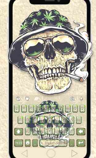Tema Keyboard Joint Smoke Skull Warrior 1