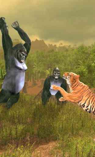tigre selvagem vs bigfoot gorila 1