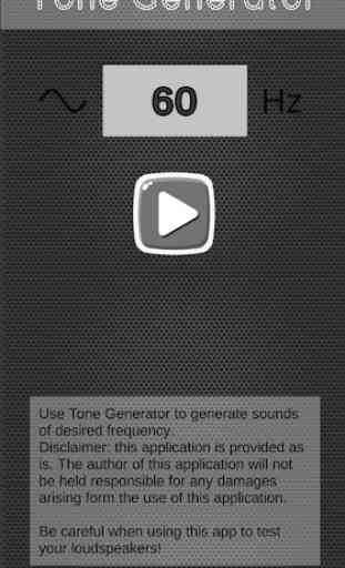 Tone Generator / generate sound of any frequency 2