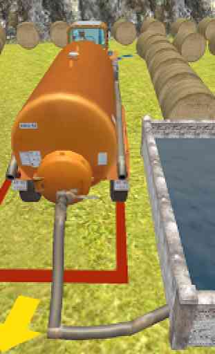 Trator Simulador 3D: Agua Transporte 3
