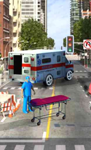 Ambulance Rescues Driver 3D 3