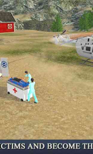 Ambulância e Helicóptero Hero 3