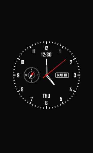 Analog clock & watch face live wallpaper 1