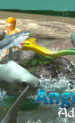 Angry Shark Hunting Rescue Mermaid Sea Adventure 2
