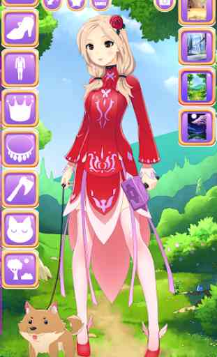 Anime Vestir-se Menina RPG - Criador avatar 3