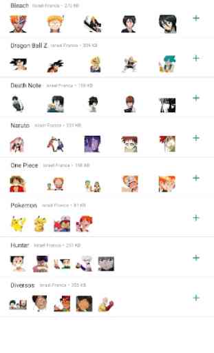 Animes -  Stickers Whatsapp WASTICKERS 2