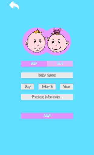 Baby's Age Tracker - Cuidados com o bebê 2