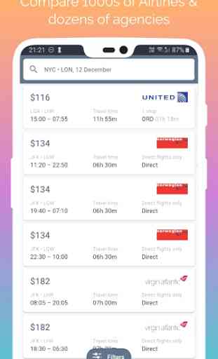 Bilhetes de avião e Hotel Booking app 2