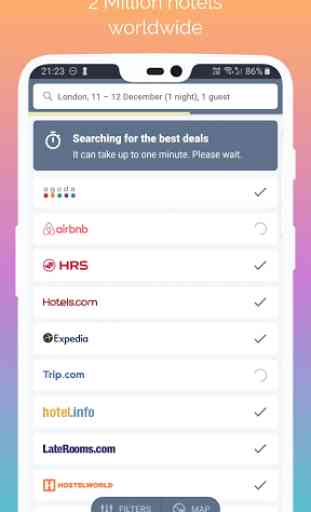 Bilhetes de avião e Hotel Booking app 3