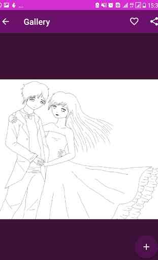 Como desenhar Anime Couple 4