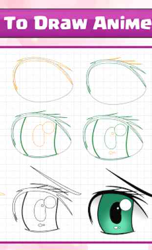 Como desenhar olhos de anime 1