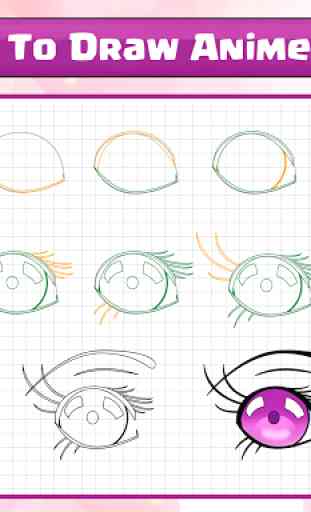 Como desenhar olhos de anime 2