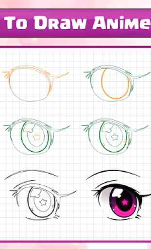 Como desenhar olhos de anime 3